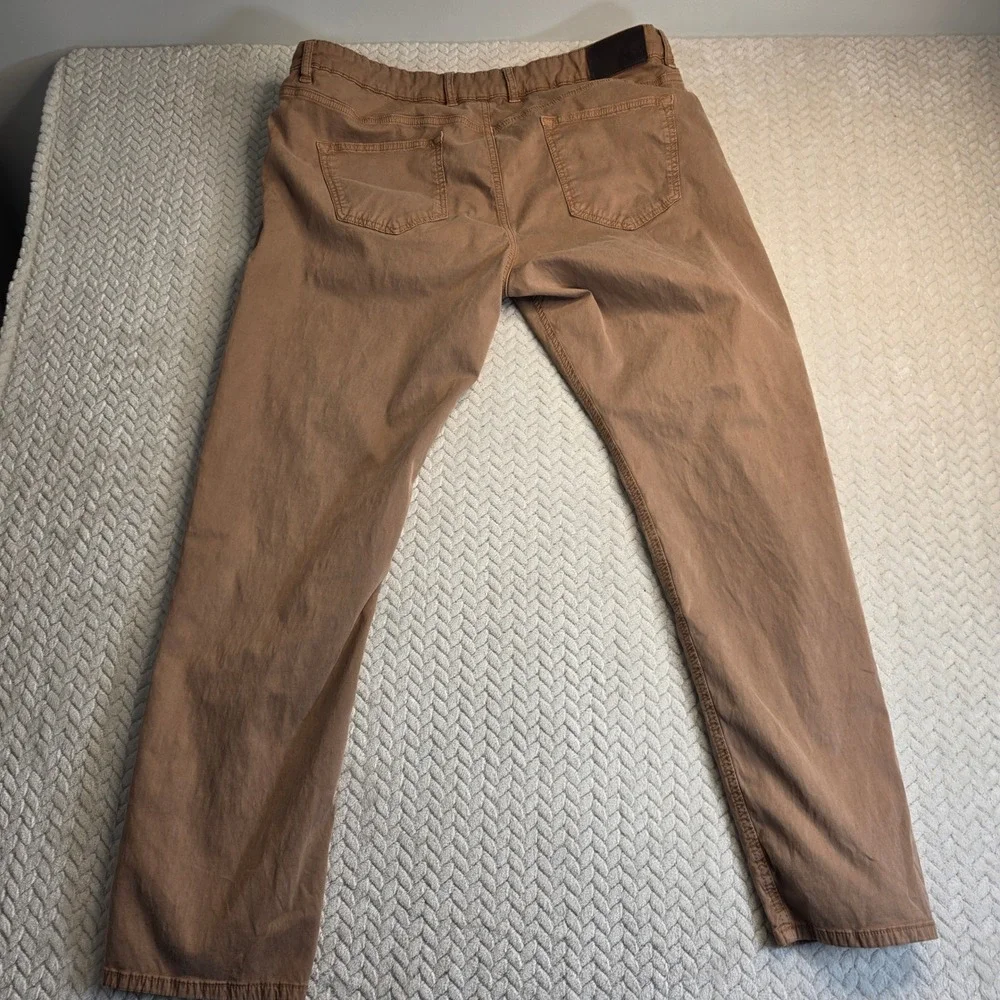 Peter‎ Millar Crown Crafted Mens Tan 5-Pocket Pants Brown 40/30 Turkey Tailored
